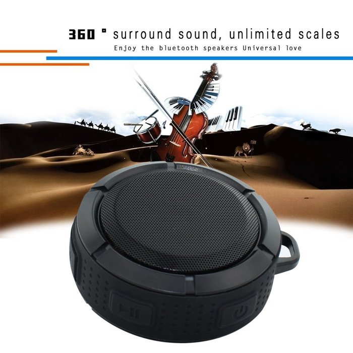 Bluetooth 4.0 Speaker Portable IP67 Waterproof Wireless Speaker with 8 Hours Playtime for Outdoors Sports or Shower... N18