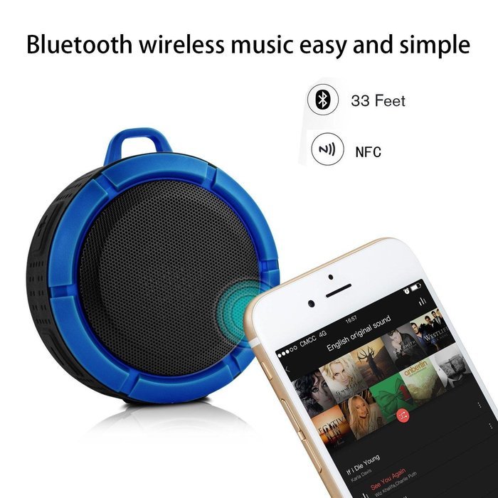 Bluetooth 4.0 Speaker Portable IP67 Waterproof Wireless Speaker with 8 Hours Playtime for Outdoors Sports or Shower... N21