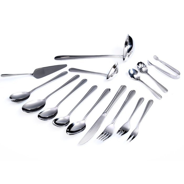 72pc Heavy Gauge Stainless Steel Flatware Set and Hostess Cutlery Set W/Box N3
