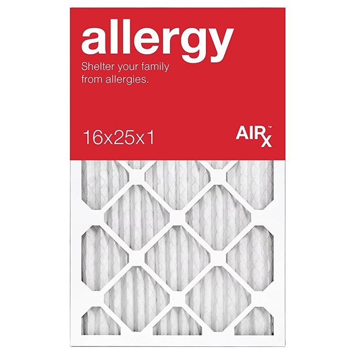 AiRx ALLERGY 16x25x1 Air Filters - Best for Allergy Protection - Box of 6 - Pleated 16x25x1 MERV 11 Air Filters...