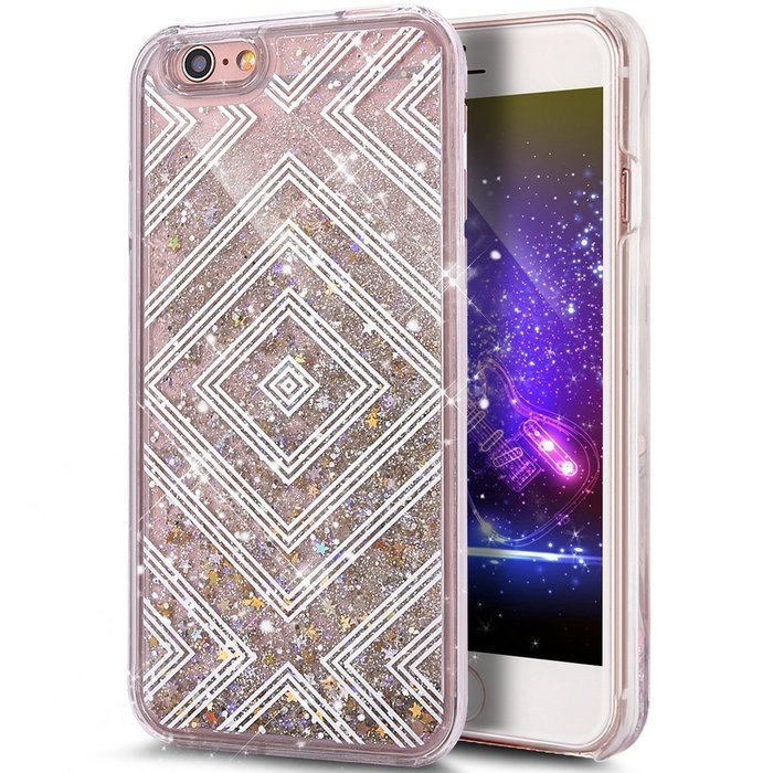 iPhone 6S Plus Case,iPhone 6 Plus Case,ikasus iPhone 6S/6 Plus [Liquid Glitter] Case,Flowing Liquid Quicksand... N49