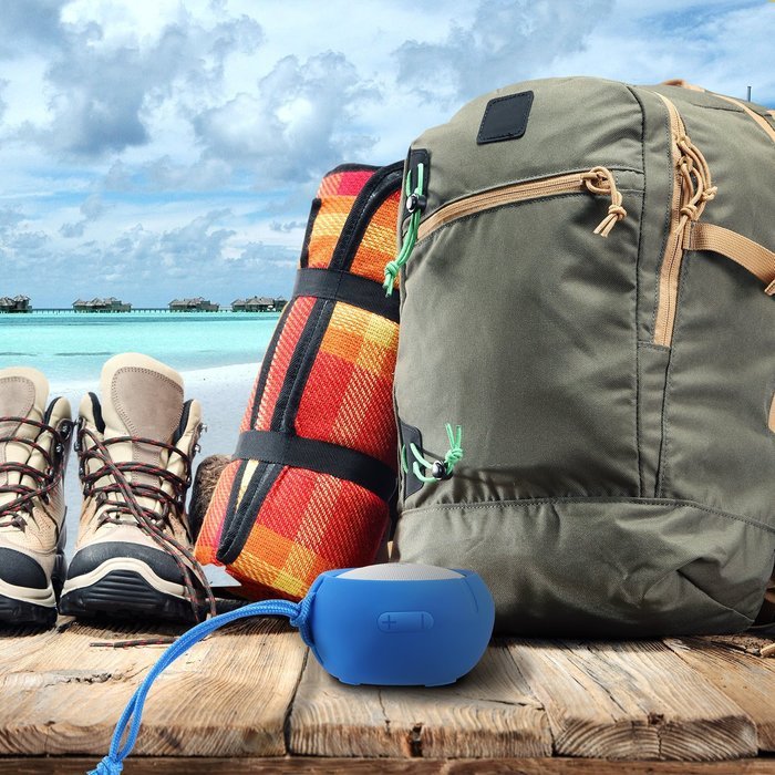 Ausdom AS2 Outdoor Portable and Shower Bluetooth Speaker Water Resistant Shockproof Dustproof, Strong 3w Driver... N5