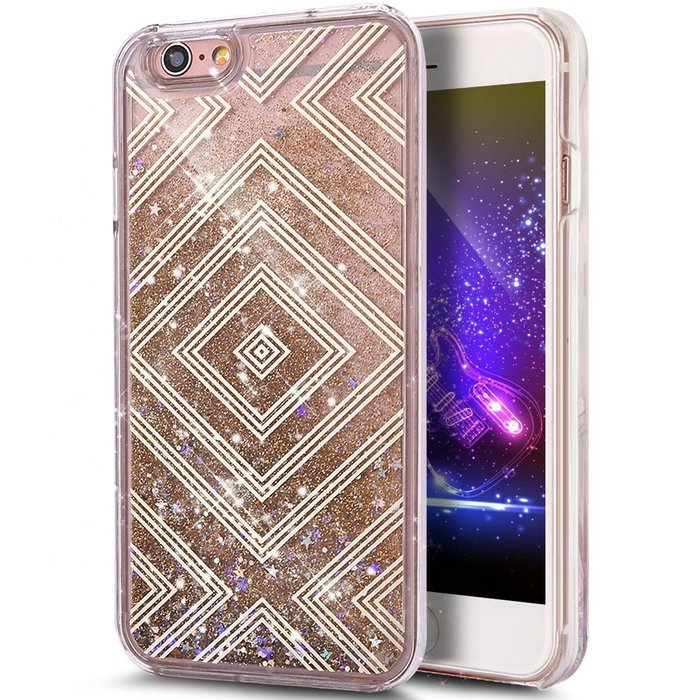 iPhone 6S Plus Case,iPhone 6 Plus Case,ikasus iPhone 6S/6 Plus [Liquid Glitter] Case,Flowing Liquid Quicksand... N54