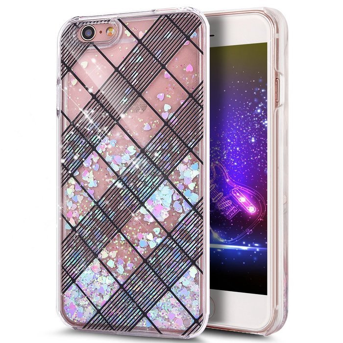 iPhone 6S Plus Case,iPhone 6 Plus Case,ikasus iPhone 6S/6 Plus [Liquid Glitter] Case,Flowing Liquid Quicksand... N55