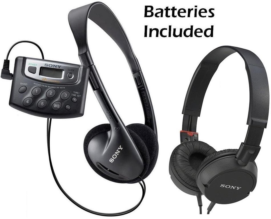 Sony Portable AM/FM Transistor Radio with Built-in Speaker, Headphone Jack, LED Tuning Indicator & Carry Strap... N6