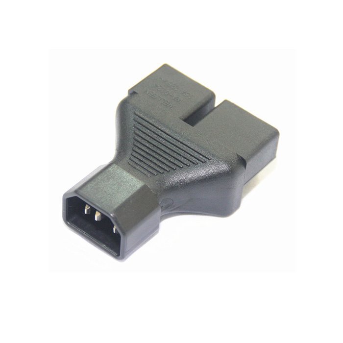 Dshot&reg; C14 to 2 US 3 pin female Power splitter Y adapter,C14 to 2 5-15R