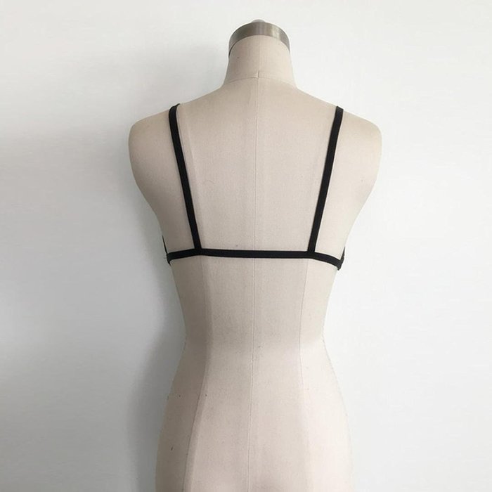 HOT Sale!Women Bandage Alluring Bra Bustier,Canserin Harness Elastic Cage Strappy Hollow Out N17