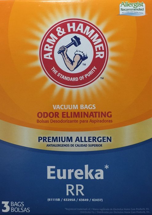 Premium Allergen Vacuum Bags, Eureka RR, 3 Bags N2