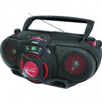 Naxa Portable MP3/CD AM/FM Stereo Radio Cassette Player/Recorder with Subwoofer and USB Input N3
