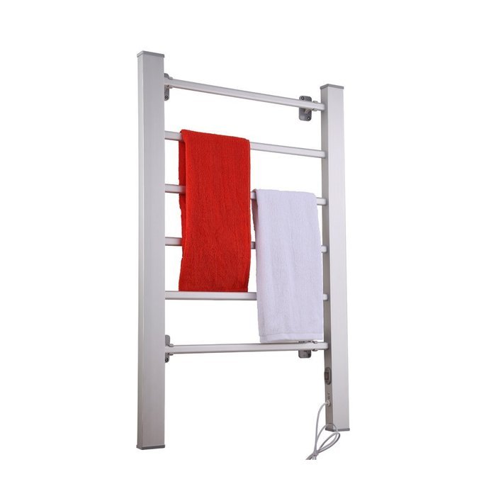 Sharndy ETW78 Free-Standing Electric Towel Warmers, 895 x 555 x 355mm, Silver Grey N2