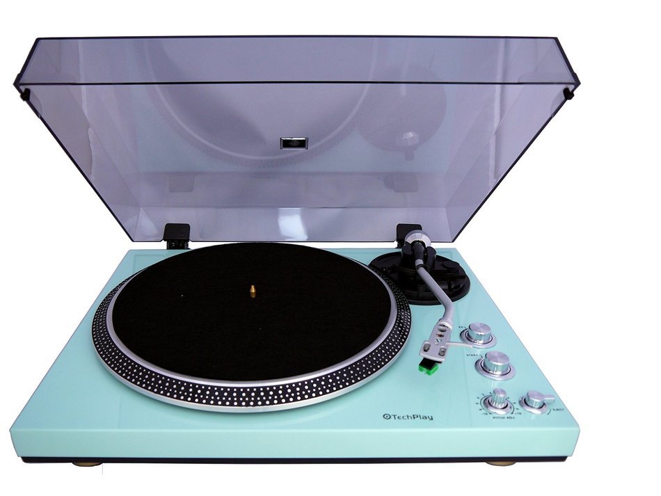 TechPlay TCP4530 Analog Turntable with Built-in Phono Pre-amplifier, By-Pass selecter, Auto-Return, Aluminum Platter... N13