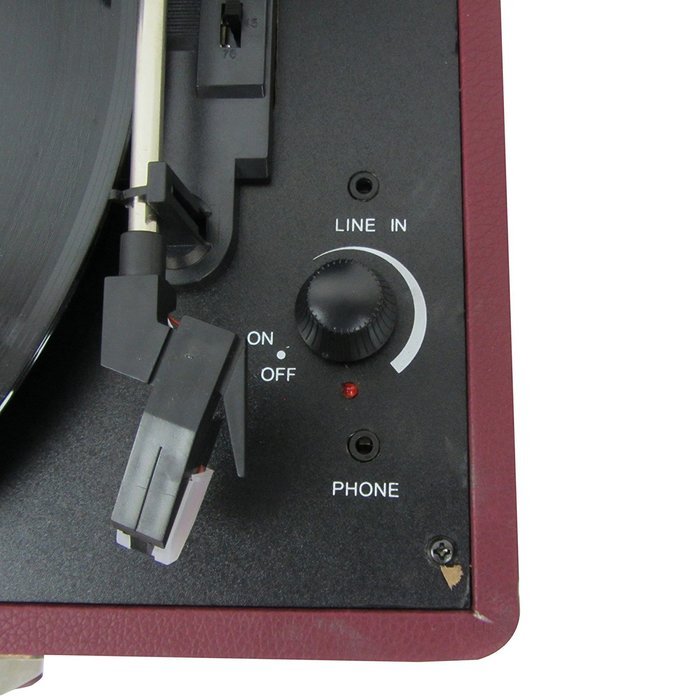 Keni Portable Turntable Suitcase Player Red, Supports RCA Output / Headphone Jack / MP3 / Mobile Phones Music... N6