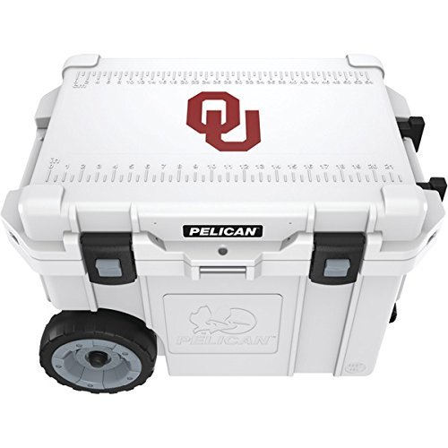 New PELICAN CC-19333-45QWT University of Oklahoma Sooners Elite Wheeled Cooler