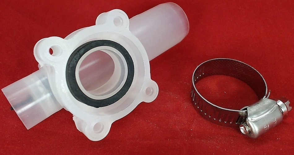 Washing Machine Siphon Break w/ Clamp, for Maytag, AP4023880, PS2017342, 206638