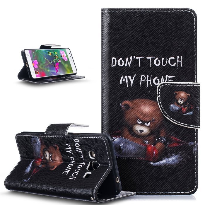 Galaxy J3 Pro Case,Galaxy J3 Pro Cover,ikasus Colorful Painted PU Leather Flip Wallet Pouch Stand Credit Card... N6