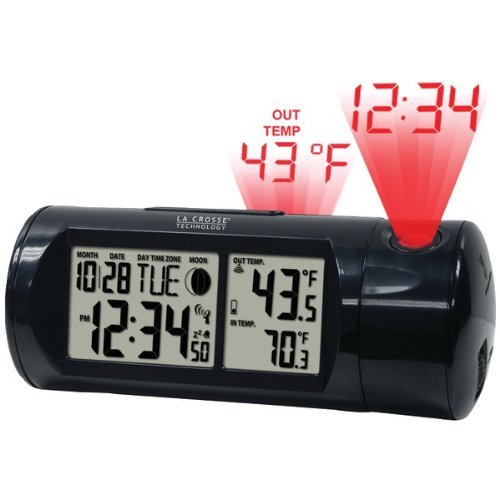 New LA CROSSE TECHNOLOGY 616-143 Round Projection Thermometer