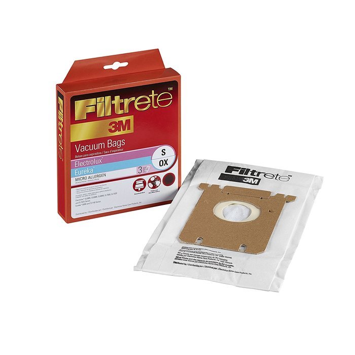 Filtrete Electrolux Type S / Eureka OX MicroAllergen Bags, 3 Bags Per Pack
