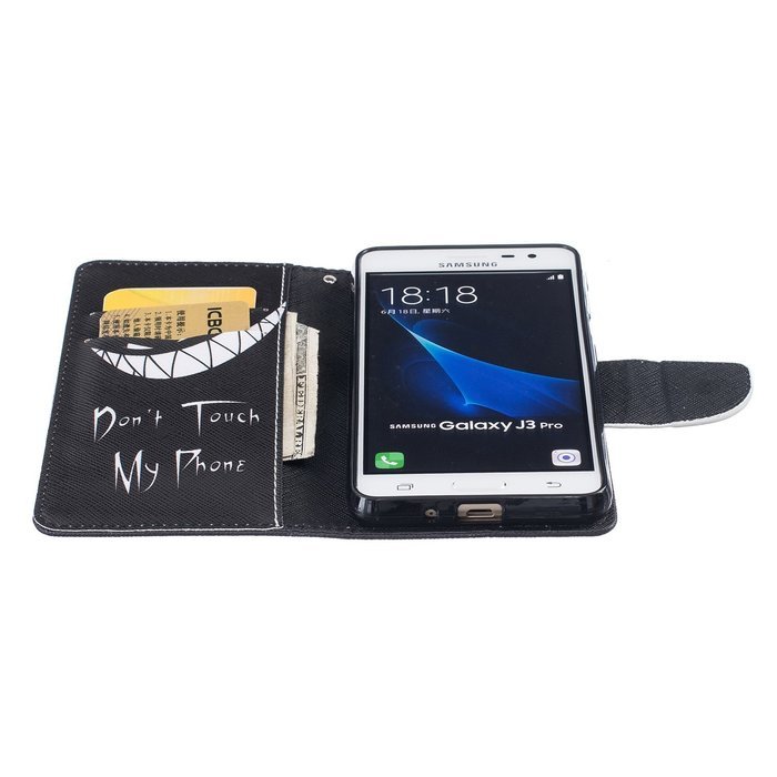 Galaxy J3 Pro Case,Galaxy J3 Pro Cover,ikasus Colorful Painted PU Leather Flip Wallet Pouch Stand Credit Card... N9