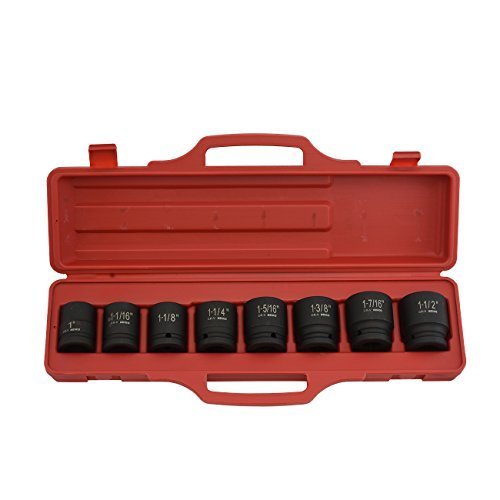 Professional Quality 3/4 Dr Shallow Impact Socket Set - SAE by Neiko
