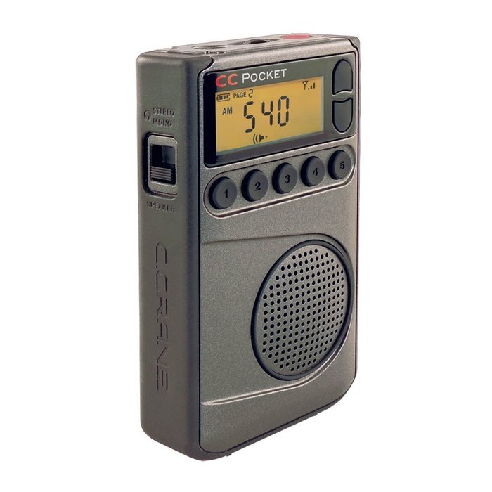 C. Crane CC Pocket AM FM and NOAA Weather Radio with Clock and Sleep Timer N4