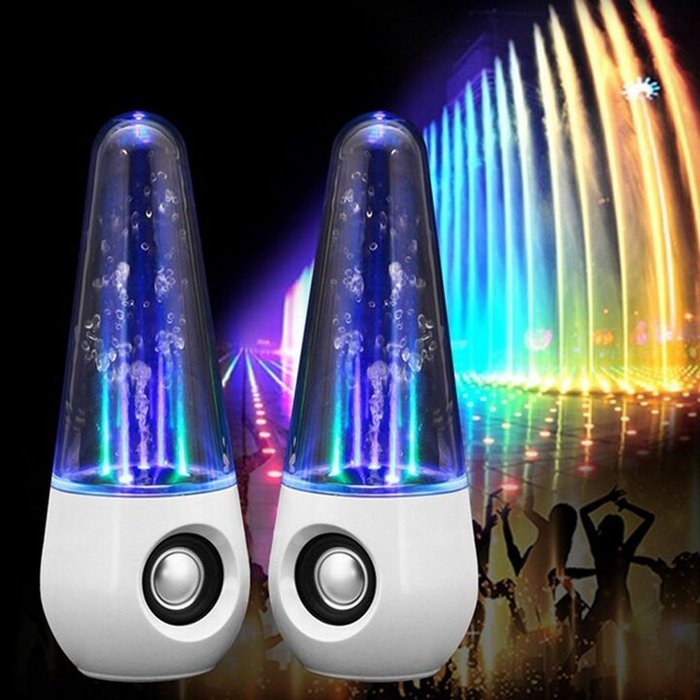 USB Powered LED Dancing Water Show Music Fountain Light ColorfuL Speakers Amplifier Audio Player For Phones Computer... N10
