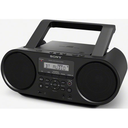 Sony Portable Bluetooth Digital Tuner AM/FM Radio Cd Player Mega Bass Reflex Stereo Sound System Plus 6ft CubeCable... N2