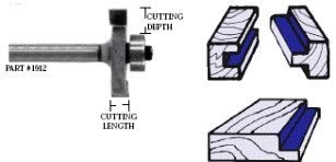 Whiteside Router Bits 1916 Rabbeting Biscuit Joining Slotting Bit With 1 1 4 Inch Large