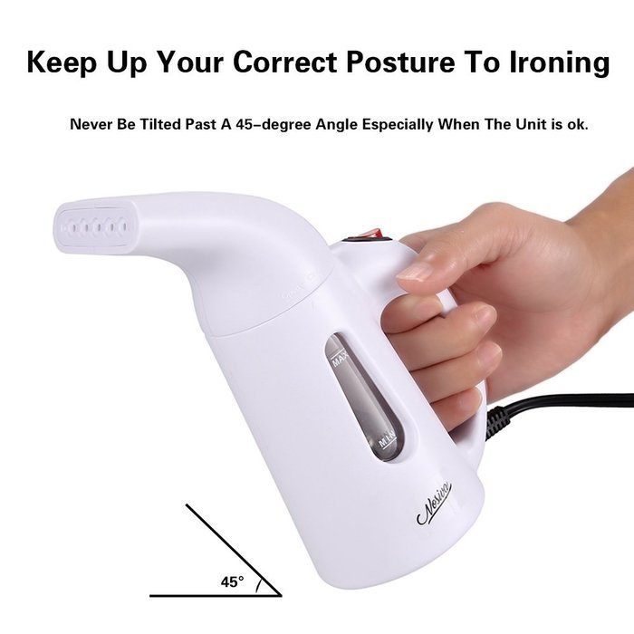 NOSIVA Portable Handheld Fabric Steamer (138 ml), White N6
