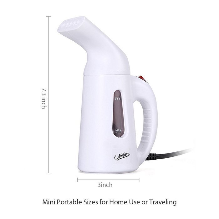 NOSIVA Portable Handheld Fabric Steamer (138 ml), White N8
