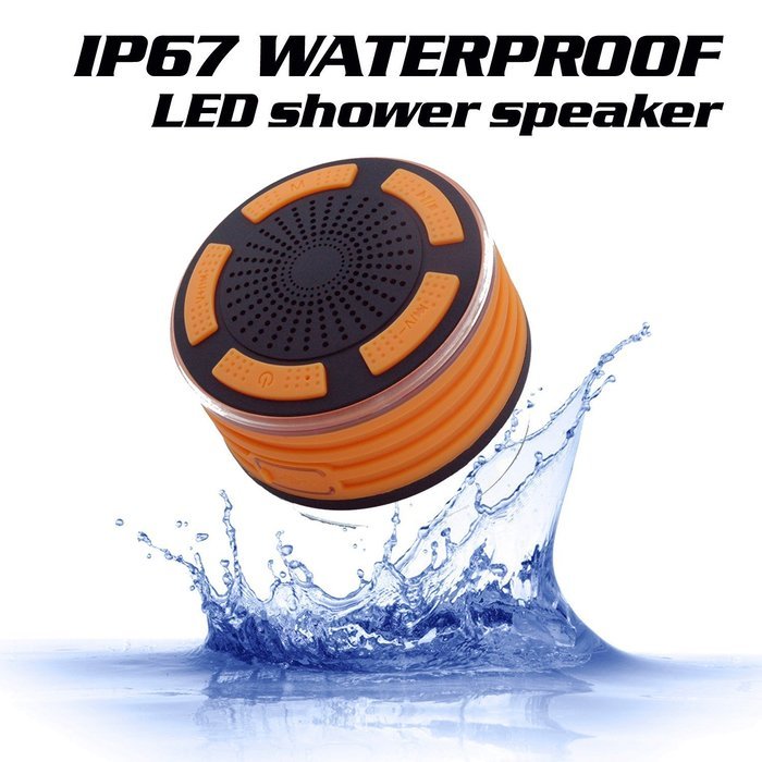 KONG KIM IPX7 100% Waterproof & Dust-proof Floating Bluetooth Shower Speaker Compatible with all Bluetooth devices... N34