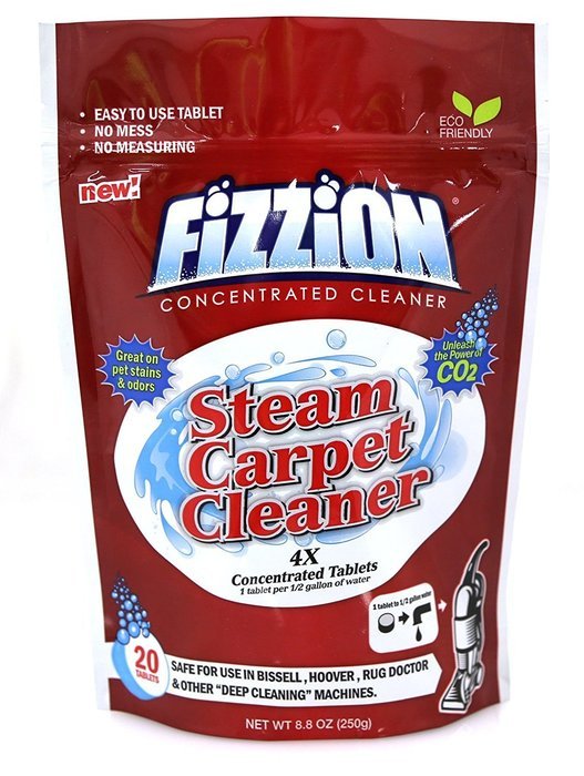 Fizzion Clean Steam Cleaner (20 Tablets) - Steam Cleaner Tablets Carpet Stain Remover, Odor Neutralizer & Upholstery... N3
