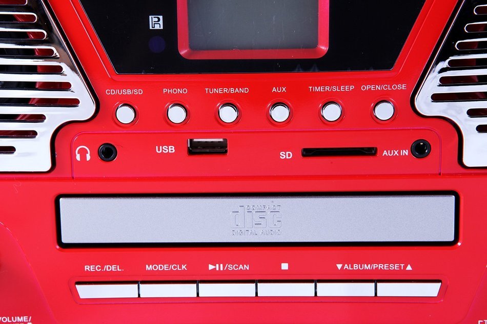 TechPlay ODC35 TR, 3 Spead turntable, programmable MP3 CD player, USB/SD, radio & remote control N8