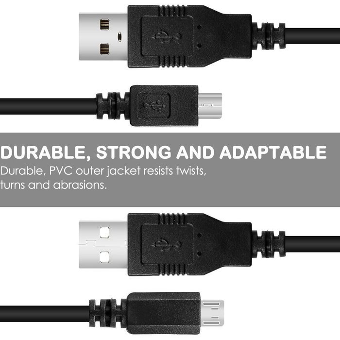 USB Charging Cable, 2 Pack SENHAI 11.5ft/3.5m Extra Long USB Cord for PS4/Xbox One Gamepad Like Dual Shock 4,... N8