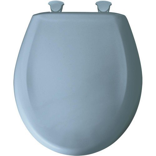 Bemia|#Bemis 200SLOWT 034 Round Closed Front Toilet Seat, Sky Blue, by Bemis