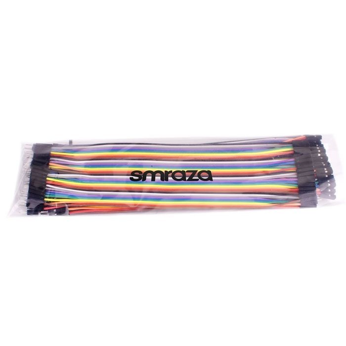 Smraza 120pcs Multicolored Jumper Wire 40pin Male to Female, 40pin Male to Male, 40pin Female to Female Breadboard... N4