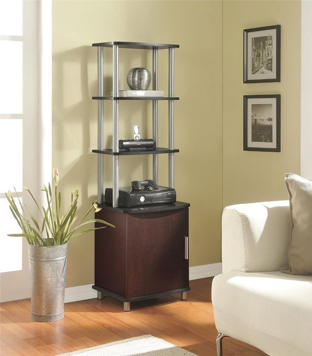 Altra Carson Audio Stand, Cherry/Black N6