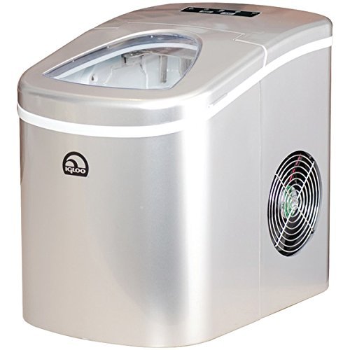 New Igloo ICE108-SILVER Compact Ice Maker (Silver)