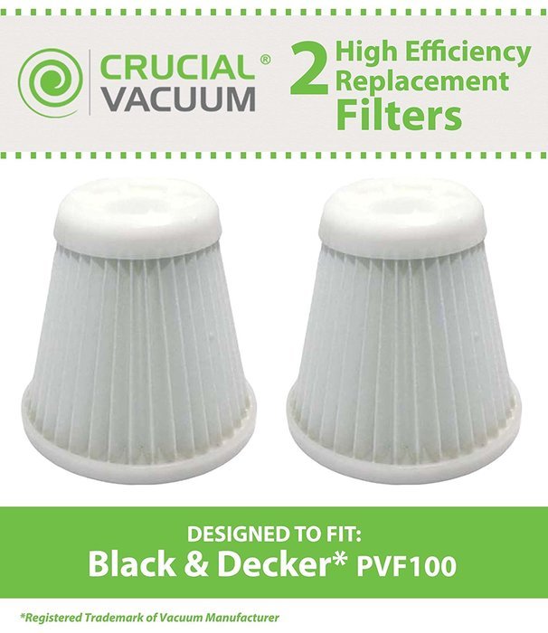 2 Black and Decker PHV1800 Replacement Filters Fit Black & Decker Pivot Vac Model PHV1800, Compare to Black &... N2