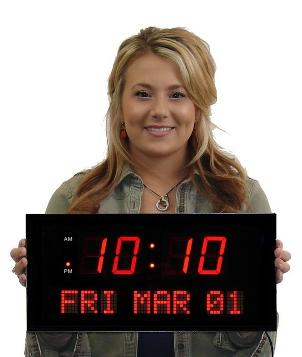 Active Living Oversized Digital LED Dynamic Wall Clock