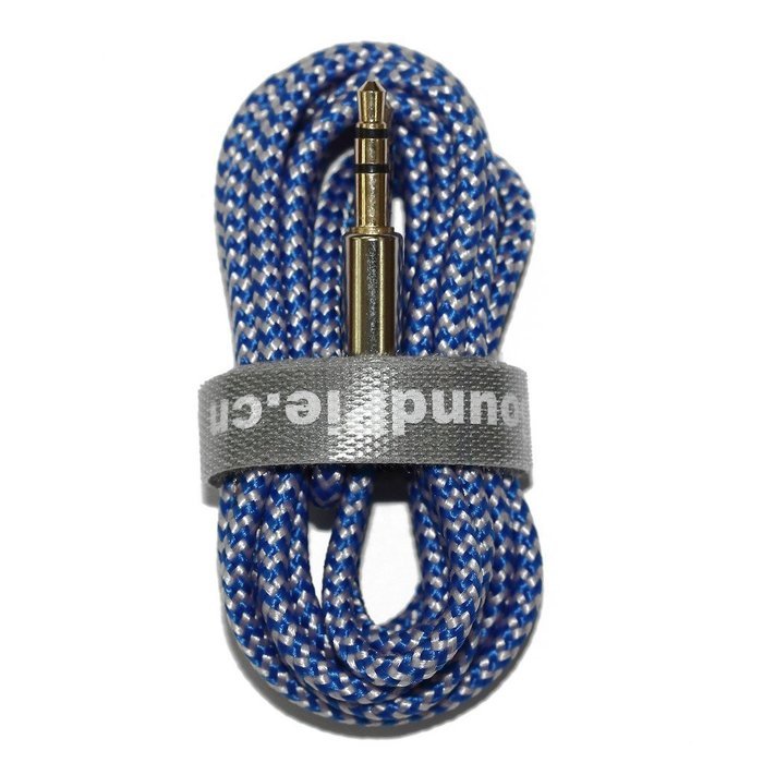 SoundPie 3.5mm Nylon Braid Contrast Color ShoeLace Auxiliary Audio Cable (5ft / 1.5m) AUX Cable for Headphones... N20