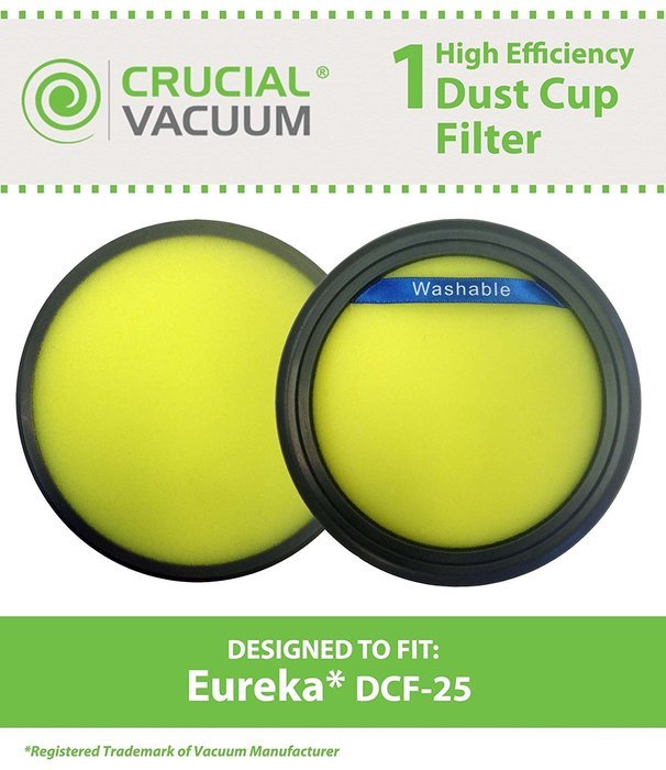 Eureka DCF-25 Filter; Fits SuctionSeal (AS1100 Series), Endeavor NLS (5400 Series), Nimble (EL8600 Series); Compare...