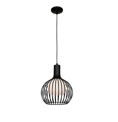 Access Lighting 23436-BL Chuki One Light 12-Inch Diameter Pendant with Opal Glass Shade, Black Finish by Access...