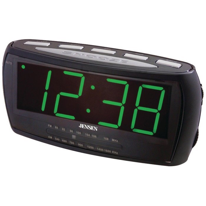 JENSEN JCR-208 AM/FM Alarm Clock Radio