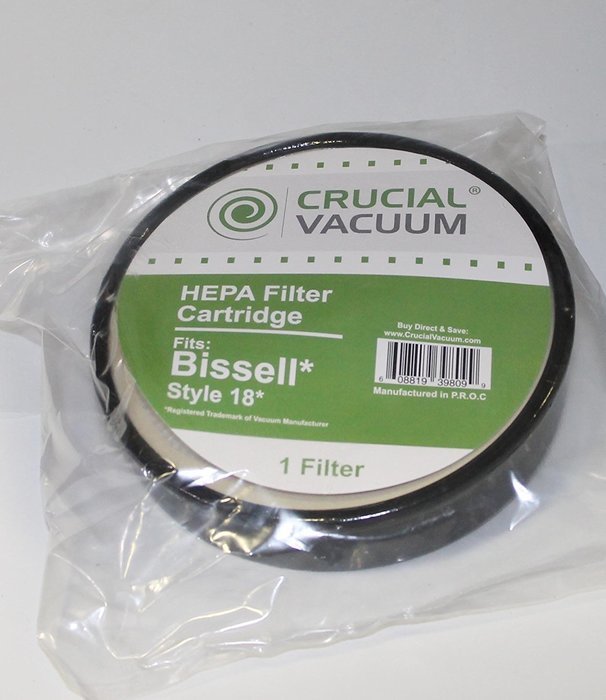 2 Bissell HEPA Filter Cartridge For The Bissell 16N5 Exhaust Circular Style 18 HEPA Filter Cartridge; Perfect... N4