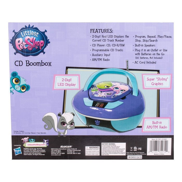 Littlest Pet Shop CD Boombox N6
