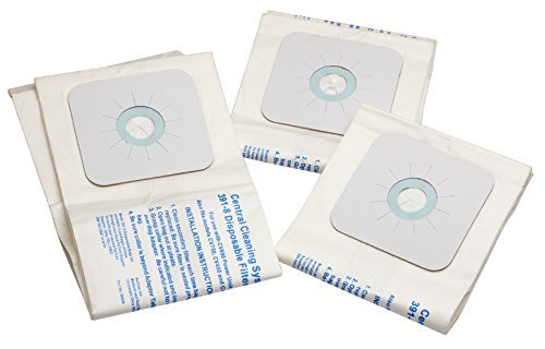Nutone 391 Replacement Bags for Central Vac, Set of 3 Six Gallon Bags