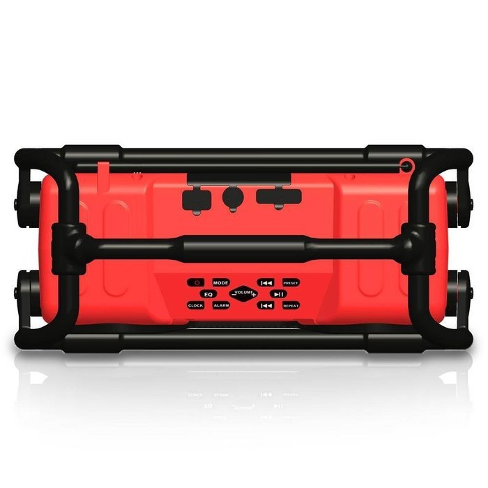 Pyle Industrial BoomBoX Bluetooth Stereo Speaker, Rugged Water-Resistant Radio Boom Box, Rechargeable Battery,... N4