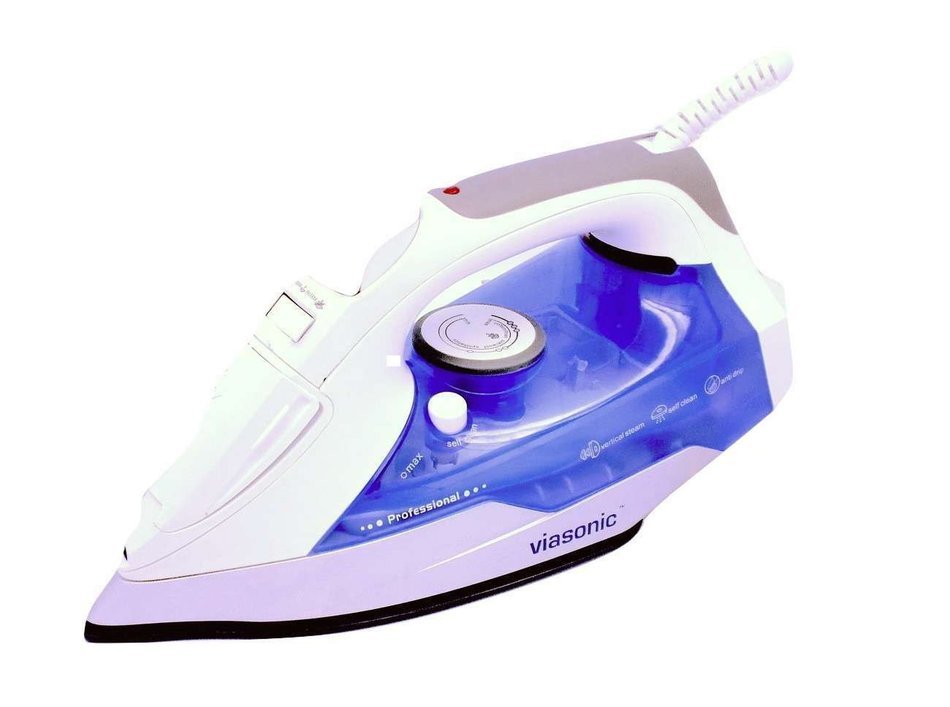 Viasonic 21-003 76103 Professional Steam Iron ETL Anti-drip, 1400W, 250ml