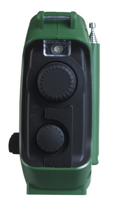 Kaito KA500IP-GRN Voyager Solar/Dynamo AM/FM/SW NOAA Weather Radio with Alert and Cell Phone Charger, Green N3