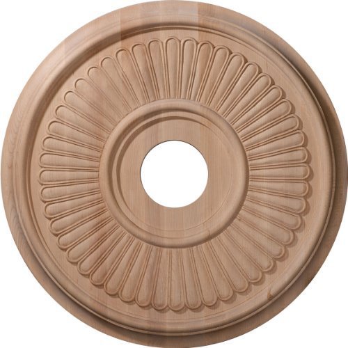 Ekena Millwork CMW20BERO 20-Inch OD x 1 3/4-Inch P Carved Berkshire Ceiling Medallion, Red Oak by Ekena Millwork